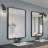 Black Aluminium Frame Bathroom Mirror-1822169380