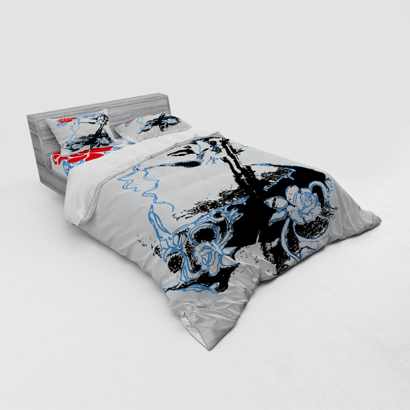 Farmhouse / Country Polyester Duvet Cover, Queen Duvet Cover + 3 Additional Pieces