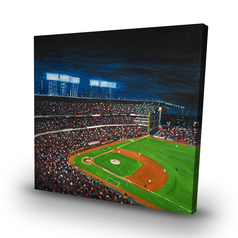 Baseball game - 32"x32" art on canvas