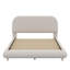 Lit plateforme en tissu d'ameublement Teddy