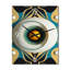 Horloge murale abstraite dorée-99634603