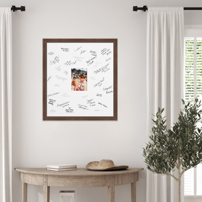 Cadre de photo Florence, tapis de mariage, livre d'or de mariage, autographe pour tableau de signature, célébrations de mariage, soutien, encouragement ou retraite