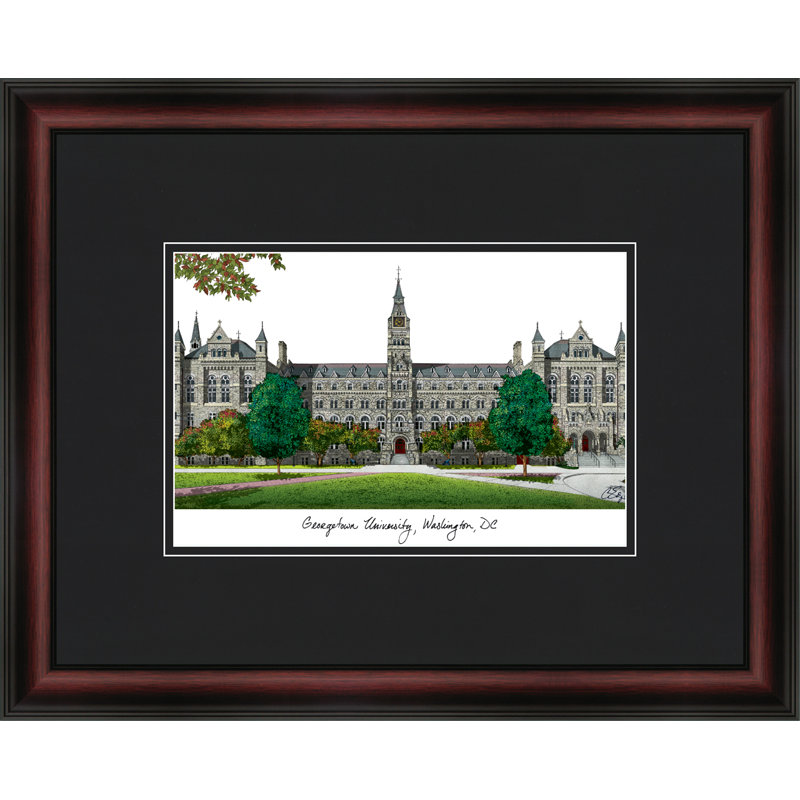 Cadre photo en lithographie ncaa georgetown hoyas academic
