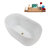 48" Streamline Soaking Freestanding Tub and Tray With Internal Drain-102285107