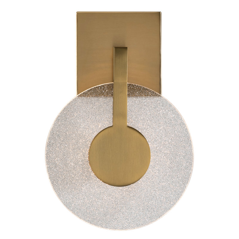 Sirah 12'' LED Sconce, Light Antique Brass