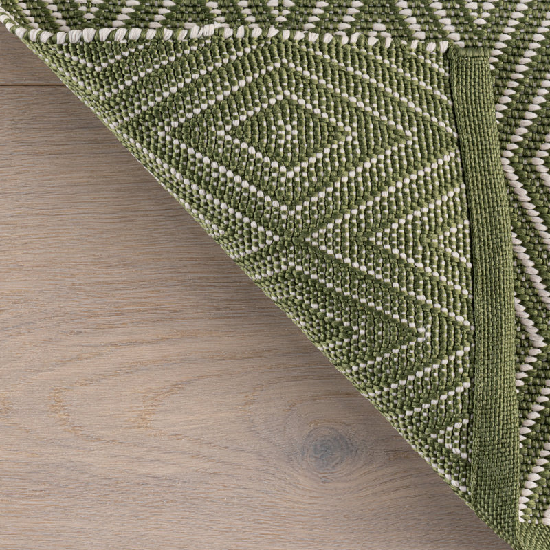 Diamond Sage Handwoven Indoor/Outdoor Rug, Rectangle 3' x 5'