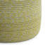 Bayley - Pouf rond tressé - jaune pâle / naturel