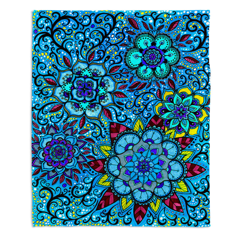 Hand Woven Throw Blanket, 51" x 60"