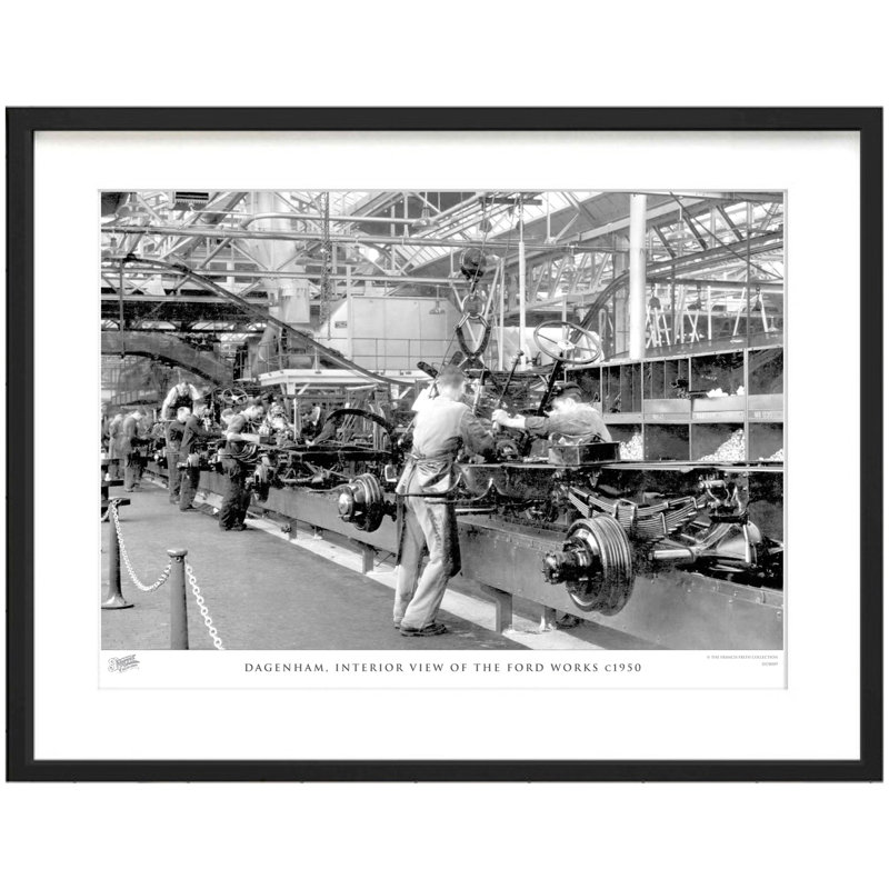 Dagenham, Interior View Of The Ford Works C1950 by Francis Frith - Single Picture Frame Print, 28cm H x 36cm W x 2.3cm D