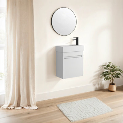  Ensemble de meuble-lavabo simple 18,14 po avec plateau en résine Vico