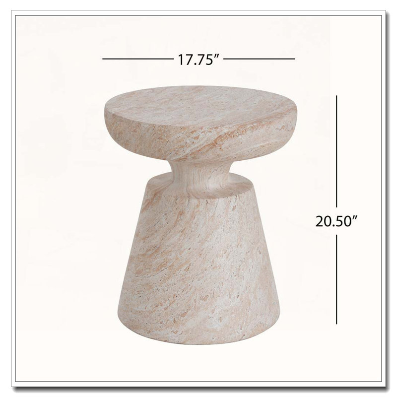 Outdoor Concrete Patio Side Tablbe