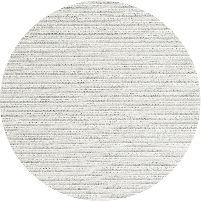Tapis contemporain blanc cassé, Rond 3 pi