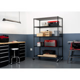 TRINITY EcoStorage 5-Tier NSF Steel Wire Shelving Unit w/ Wheels (48 in. W x 24 in. D)