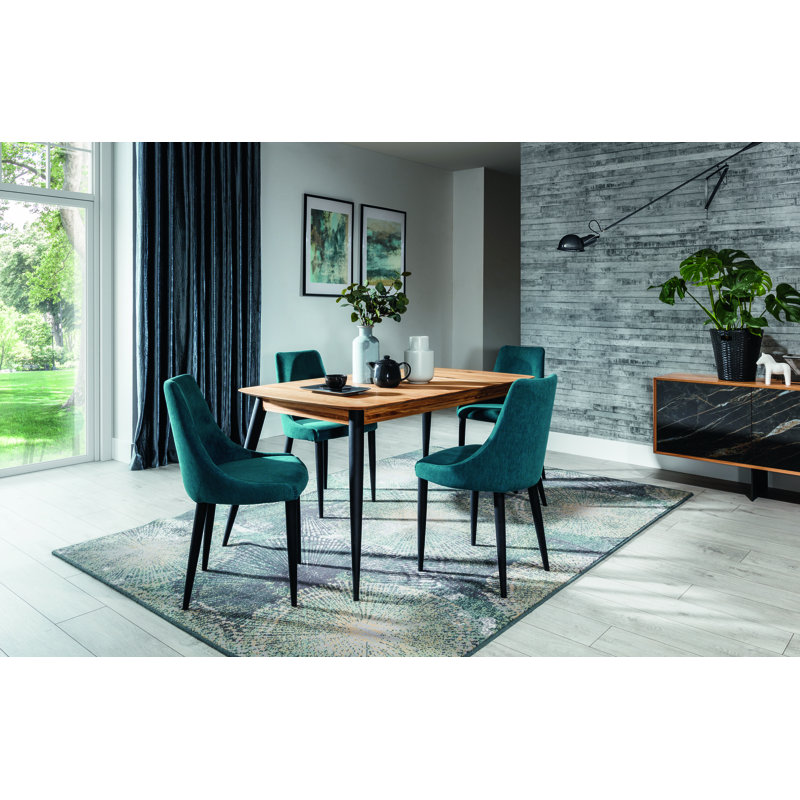 Extendable Oak Solid Wood Dining Table