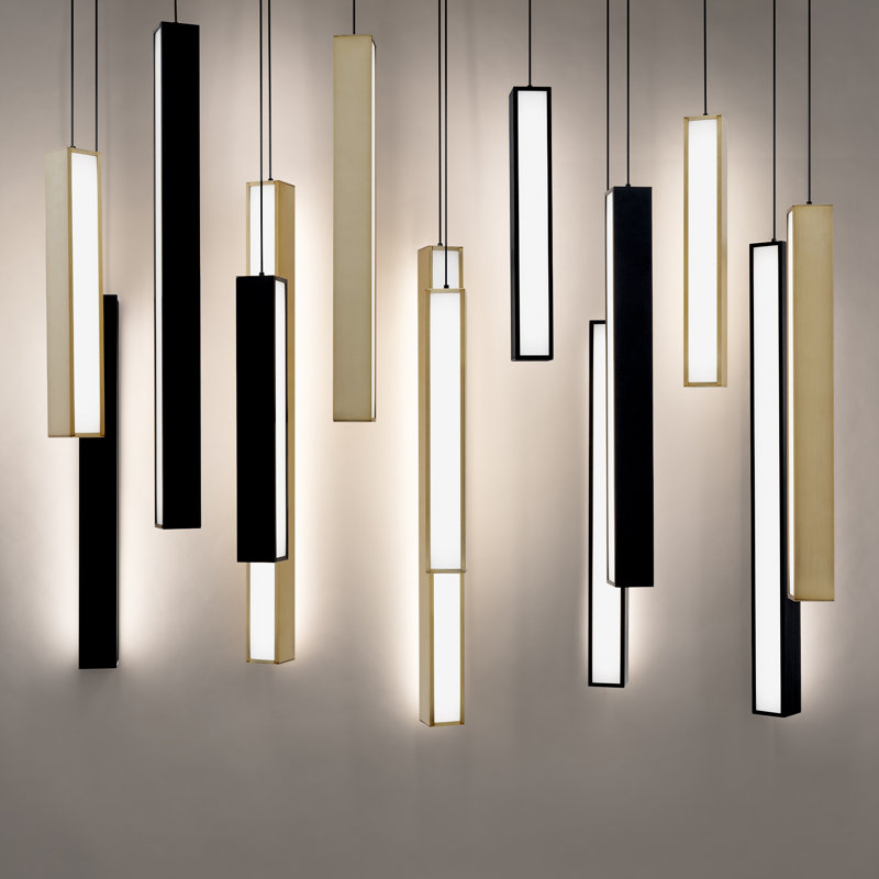 Chaos 14 - Light Matte Black LED Cluster Pendant