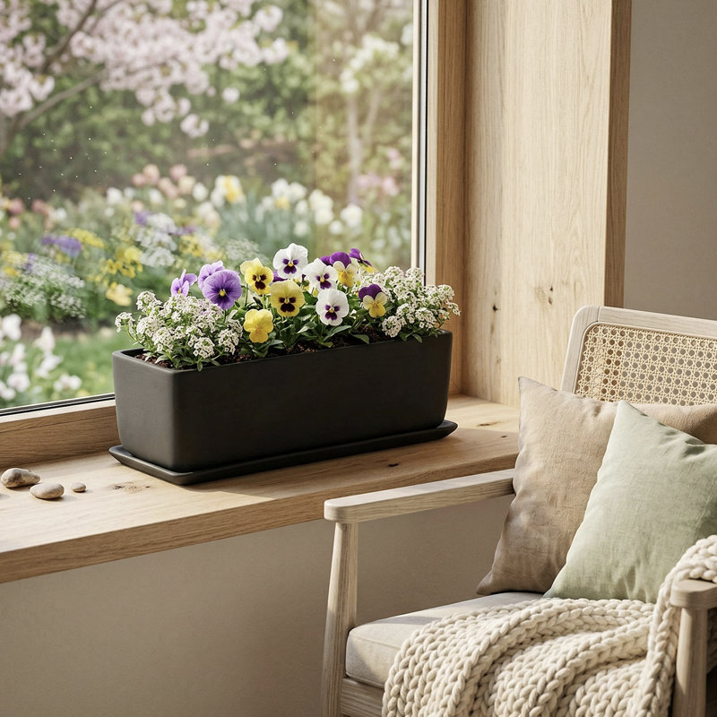 Pot de fleurs d'intérieur 14 po
