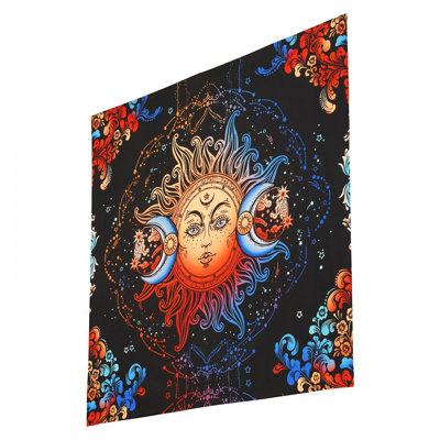 Tapisserie soleil et lune tapisserie psychédélique mystique
