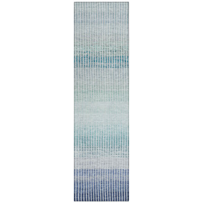 Machine Washable Indoor/Outdoor Chantille ACN2313 Stripes Rug
