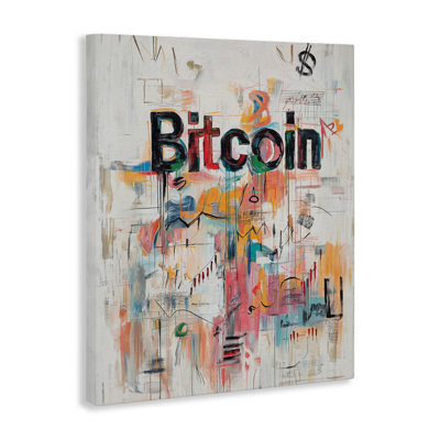 Digital Currency Abstract Collage Canvas, design by Svetlana Aleynikova