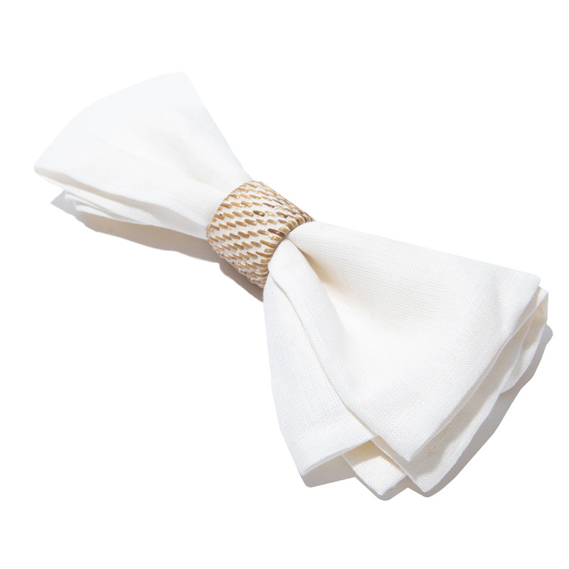 Everyday 1.6" Napkin Rings, White Wash