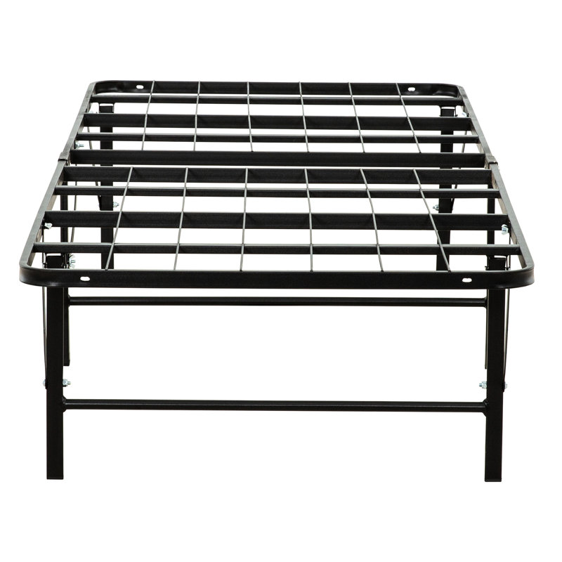 Taille de base de matelas en métal, améliore l'organisation de la chambre à coucher et le lit plateforme pour le lit, base avec rangement
