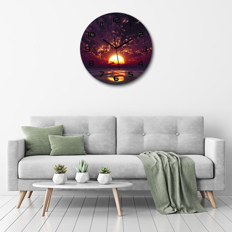 Jiyaad Glass Wall Clock