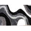 Tapis intérieur / extérieur gris / noir à poils longs Karlik-1446291540