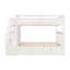 Lit superposé avec tablettes et 6 tiroirs de rangement-513507491