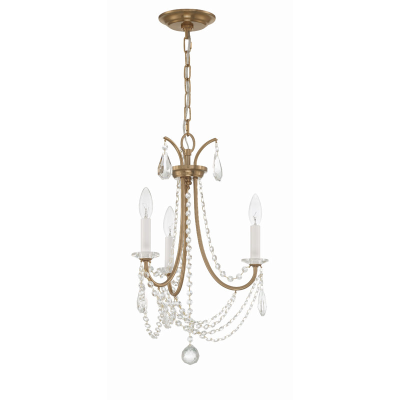 Elien 3 - Light Dimmable Classic / Traditional Chandelier, Bronze/Gold