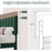 Upholstered Platform Bed Frame, Adjustable Height Vertical Channel Tufted Headboard with Sturdy Wooden Slats Support, Noise-Free-1264260429-1264260434