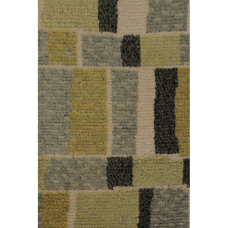 Scandinavian One-of-a-Kind 4'4x6'6 Hand Knotted Area Rug