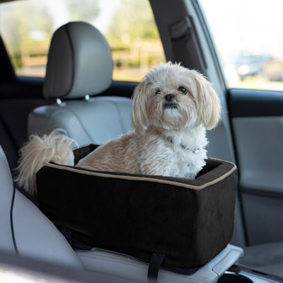 Luxury Microsuede Lookout Console Dog Car Seat