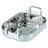 Cooks Standard Classic 14 x 12 Inch Stainless Steel Roaster Pan with V-Shaped Rack, Turkey Roasting Pan with Rack, Large Capacity, Oven and Dishwasher Safe
