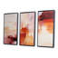 Ensemble de salon déco triangulaire rouge orange - Collages abstraits-170129147-170129145