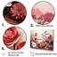 Cactus Crimson Collage, impression sur toile encadrée-1259553507-1259553534