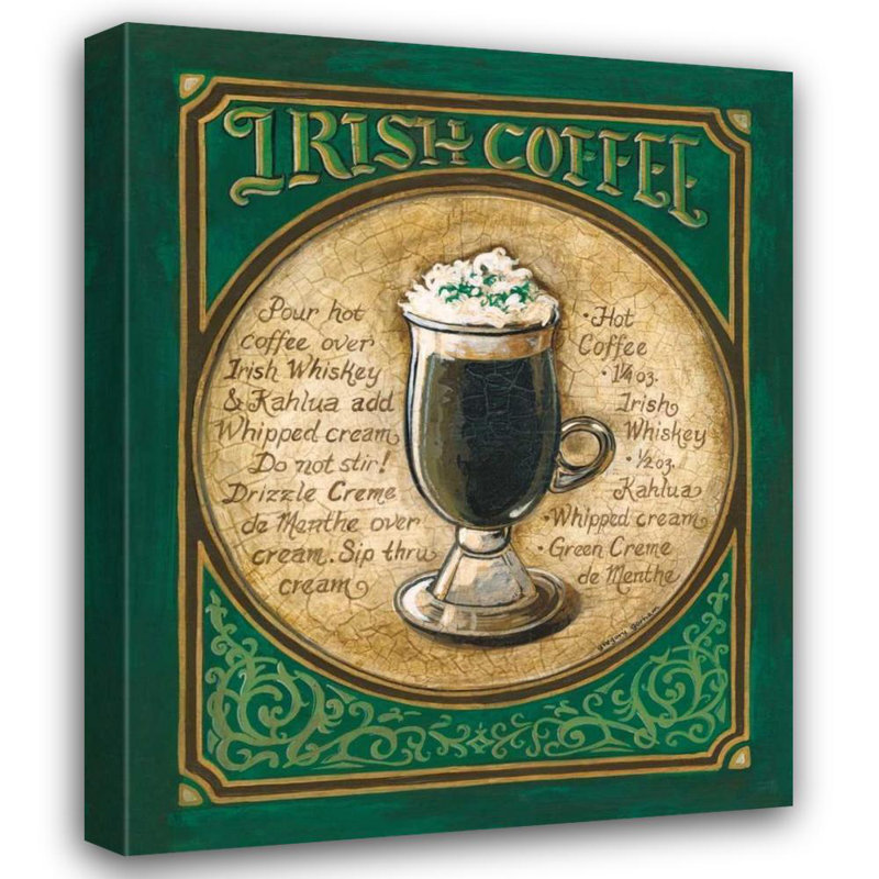 August Grove® Gorham, Gregory, reproduction d'art sur toile tendue: Irish Coffee, H 44 po x l 36 po