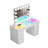 Vanity Desk With Rgb Light Including Vanity Mirror