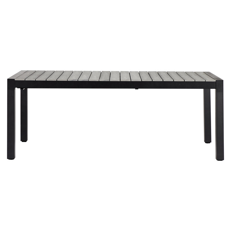 8 - Person Patio Dining Set with Extendable Rectangular Table, Brown