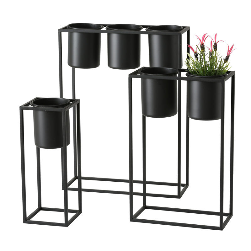 3 pots à fleurs modernes Mid Century