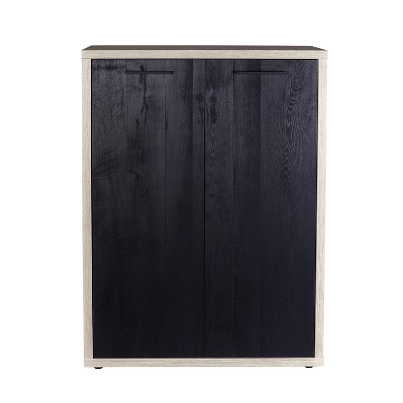 Davinci 112cm H x 82cm W Standard Bookcase, Black