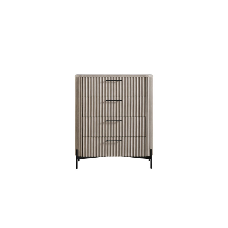 4 Drawer Chest - Taupe