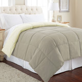 Modern Threads Sanctuary by PCT Down Alternative Microfiber Quilted Reversible Comforter & Duvet Insert - Soft, Comfortable Alternative to Goose Down - Bedding for All Seasons