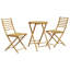 Bundabirg 2 - Person Wood Patio Dining Set with