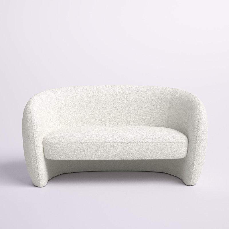 Roland Upholstered 60.6'' Loveseat, Ivory Boucle