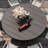 Patio Dining Set with 53" Round Metal Dining Table and 8 Stackable PVC-coated polyester Chairs-1249698488