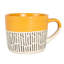 Nicola Spring - Dipped Dash Stoneware Coffee Mugs - 450ml-60545433
