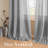 Linen Blended Textured Semi-Sheer Grommet Curtains - 37"/52" Widths Semi-Private & Light-Filtering Linen-Style Panels for Bedroom -299404358-299404364