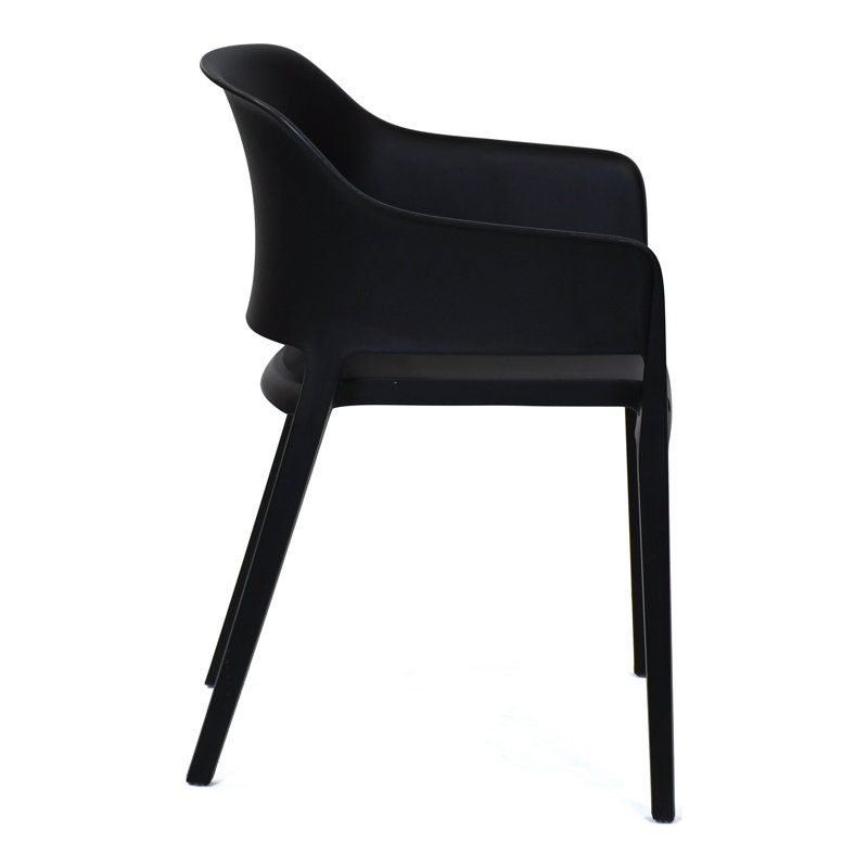 Outdoor Dining Armchair, Black