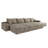 Boneless 135"Large Size Modular Cloud Sofa 6 Seats Down Sofa Bed Apartment Living Room Sofa ,No Assembly Required-1199824788