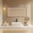 Premium Metal Frame Shatterproof Wall Mount Mirror - FM1-110252846-110252845